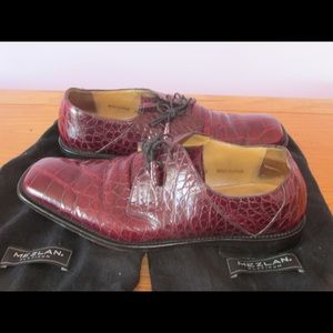 Mezlan Premium Genuine Alligator Shoes size 9.5 M